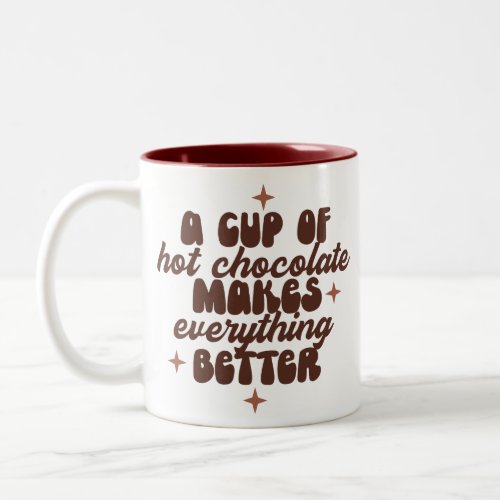 A cup of hot chocolate makes everything better
