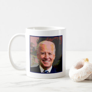 A cup of Joe coffee mug with image of Joe Biden