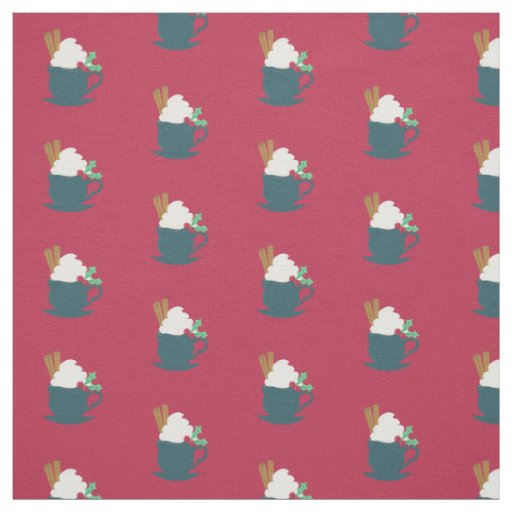 A Cup of Let It Snow Fabric