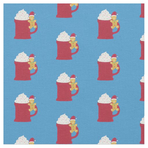 A Cup of Merry Christmas Fabric