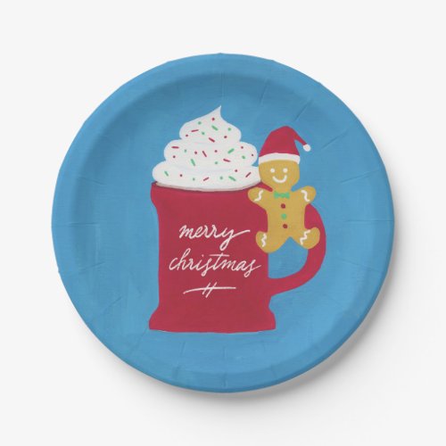 A Cup of Merry Christmas Paper Plates