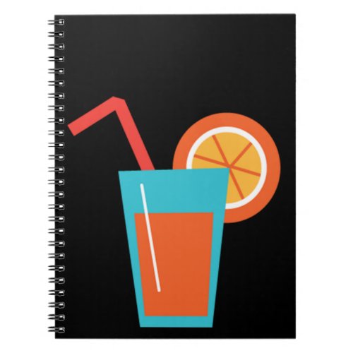 A cup of orange juice notebook