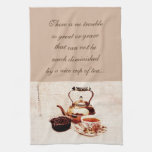 A Cup Of Tea And Jam With Quote Kitchen Towel at Zazzle