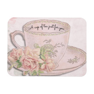 A Cup of Tea for Mother's Day Pink Just for You Magnet