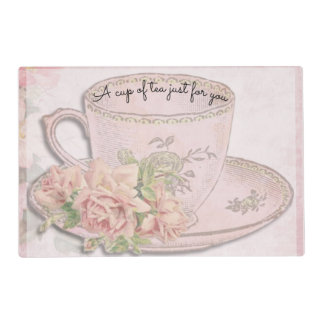 A Cup of Tea for Mother's Day Pink Placemat