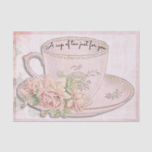 A Cup of Tea for Mother's Day Pink Tissue Paper