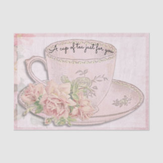 A Cup of Tea for Mother's Day Pink Tissue Paper
