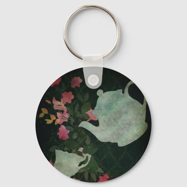 A cup of tea Keychan Keychain (Front)