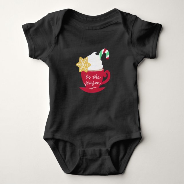 A Cup of 'Tis The Season Baby Bodysuit (Front)