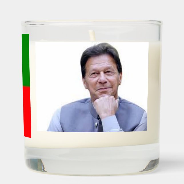 A Cup with the PTI logo on it. Scented Candle (Right)