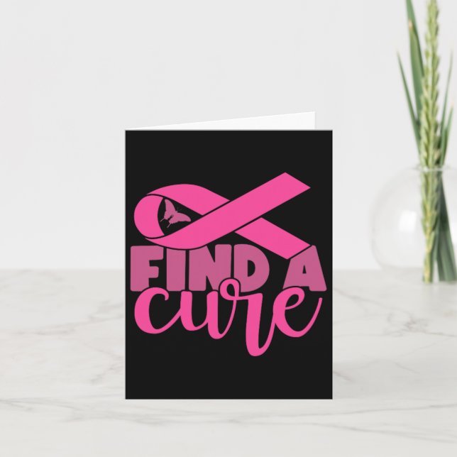 A Cure Breast Cancer Awareness  Card (Front)