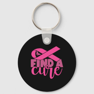 A Cure Breast Cancer Awareness Keychain