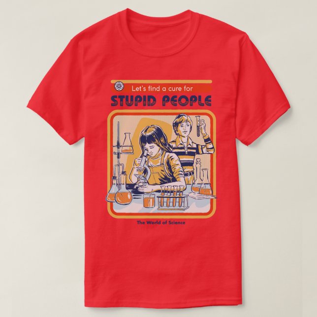 A Cure for Stupid People Long Sleeve T-Shirt (Design Front)