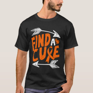 A Cure Heart Leukemia Cancer Awareness Ribbon Gift T-Shirt