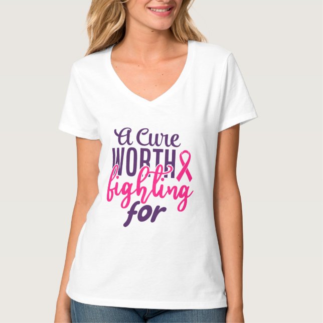 A cure worth fighting for T-Shirt (Front)