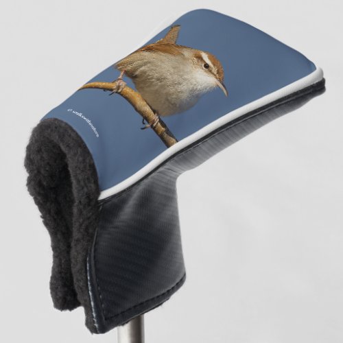 A Curious Bewicks Wren in the Tree Golf Head Cover