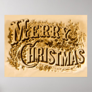 A Currier and Ives Merry Christmas Poster
