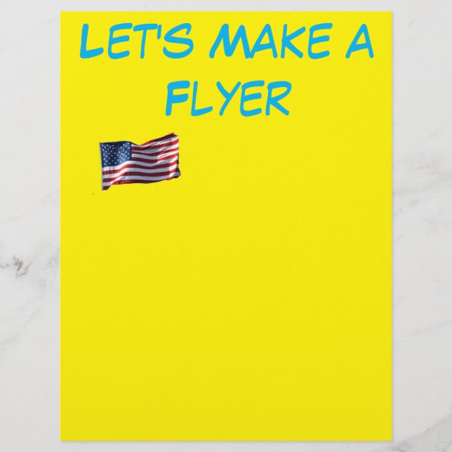 A custom flyer (Front)