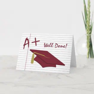 A+ Custom Graduation Card