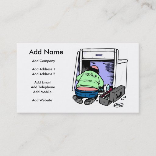 Customizable A Customizable Repairman Business/Profile Card Business Card Template