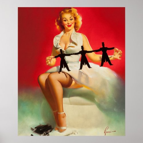 A Cut_Out Doll Pin Up Art Poster