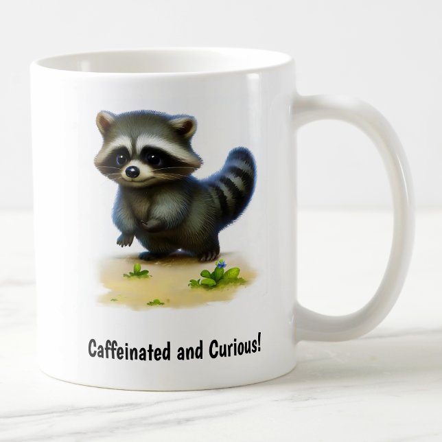 A Cute 3D Painted Racoon Coffee Mug (Creator Uploaded)