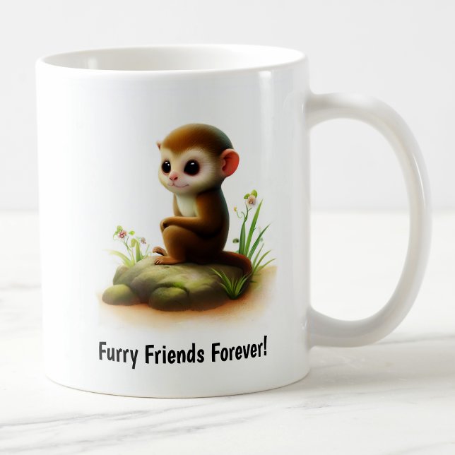 A Cute 3D Painted Squirrel Monkey Coffee Mug (Creator Uploaded)