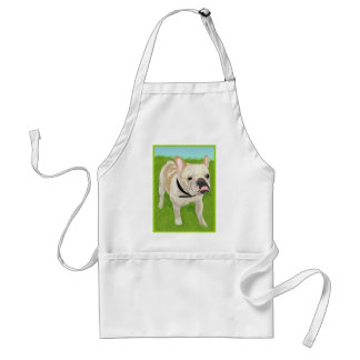 A cute Artistic & Whimsical French Bulldog Adult Apron