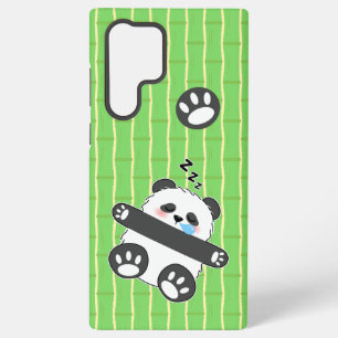 A Cute Baby Panda Sleeping Peacefully Samsung Galaxy S22 Ultra Case