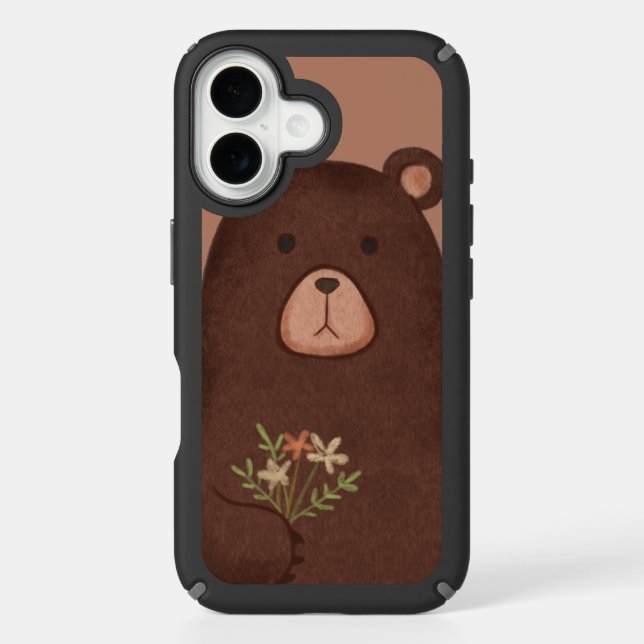  a cute bear iPhone 16 Cases (Front)