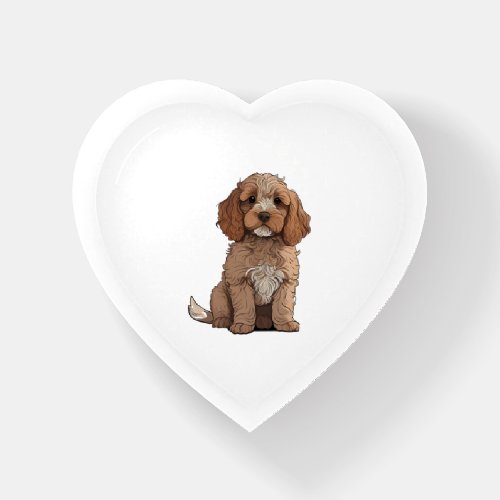 A cute brown Cockapoo   Paperweight