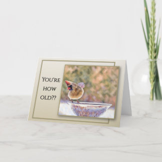 A Cute Card Question Your Age - Birthday Card