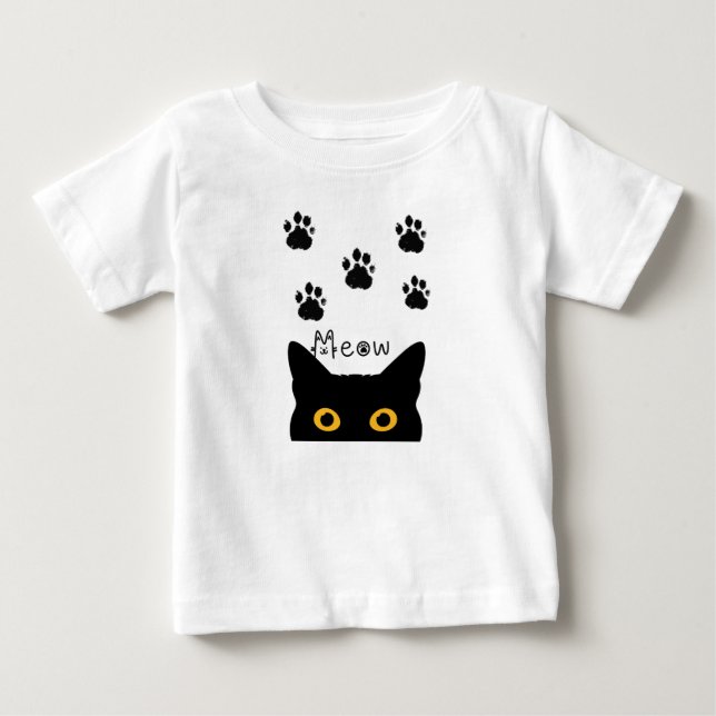 a cute cat baby T-Shirt (Front)