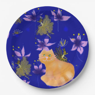 A cute cat named Catool Paper Plates