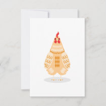 A Cute Chicken Thank You Card