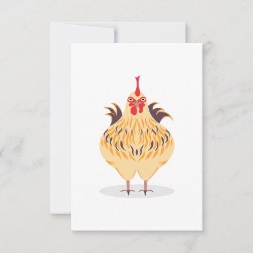 A Cute Chicken Thank You Card