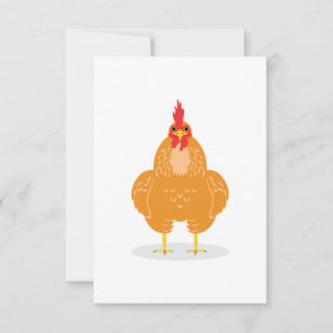 A Cute Chicken Thank You Card