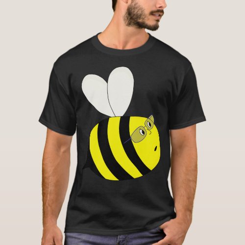 A Cute Chubby Bee Wearing Glasses 1 T_Shirt