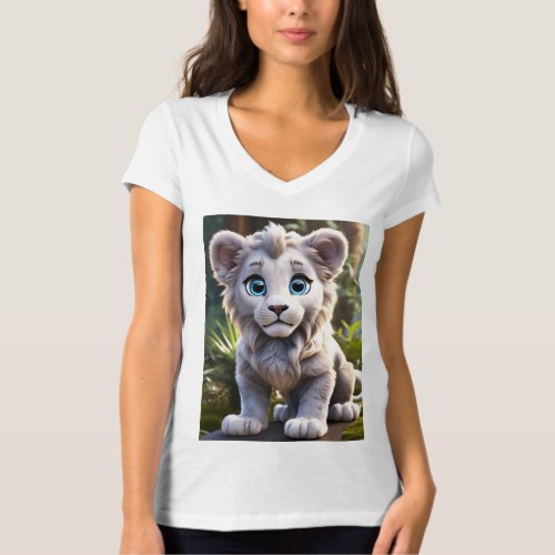 A cute color baby lion T_Shirt