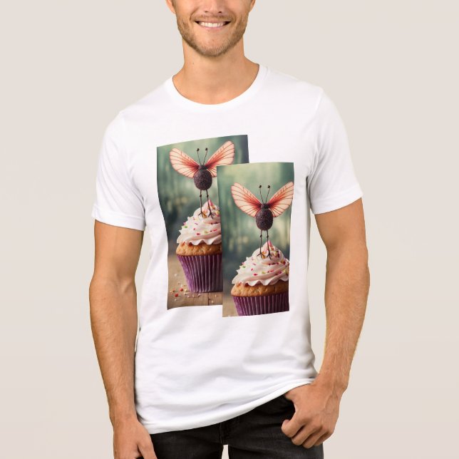 a cute cupcake t shirt  (Front)