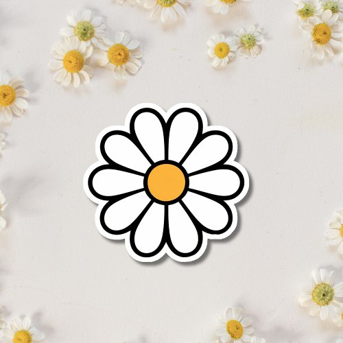 A cute daisy flower sticker