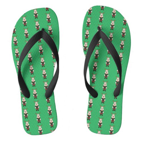 A cute deer flip flops