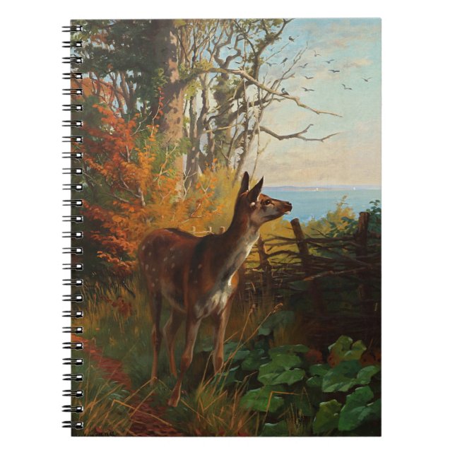 A Cute Deer In The Forest Notebook (Front)