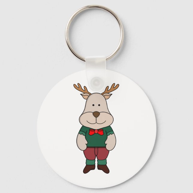 A cute deer keychain (Front)