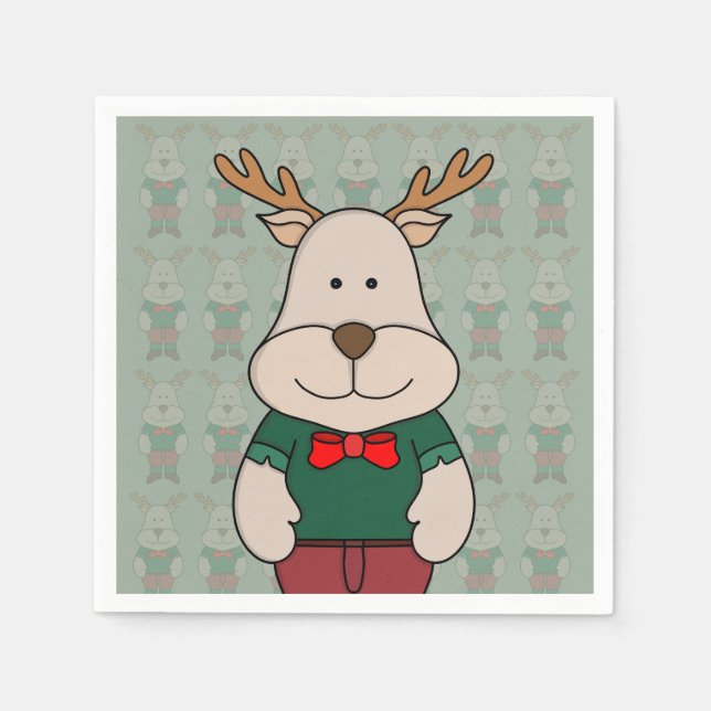 A cute deer napkins (Front)