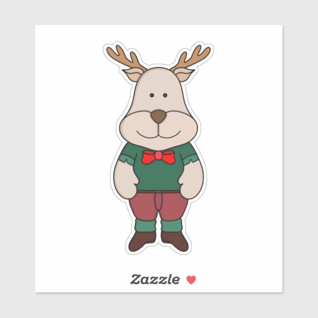 A cute deer sticker (Sheet)