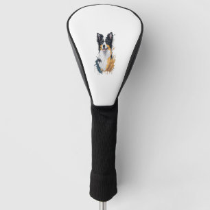 A cute dog Border Collie [RB#10009]  Golf Head Cover