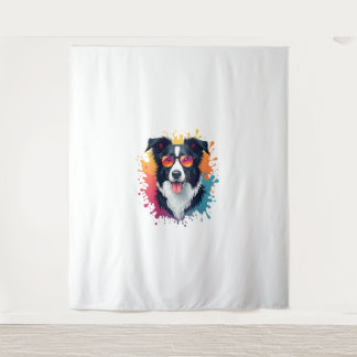A cute dog Border Collie [RB#10009]  Tapestry