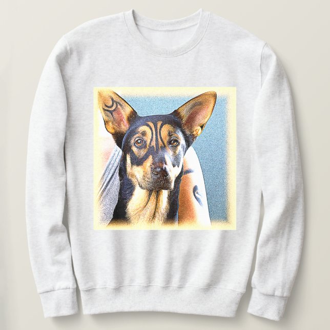 "A Cute Dog" Cute Photo. Buy Now Sweatshirt (Design Front)