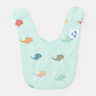 A cute dolphin baby bib
